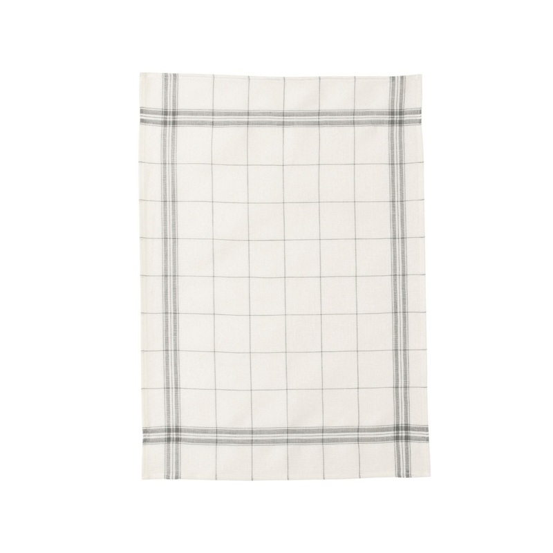 Coucke French Linen Tea Towel - Grey