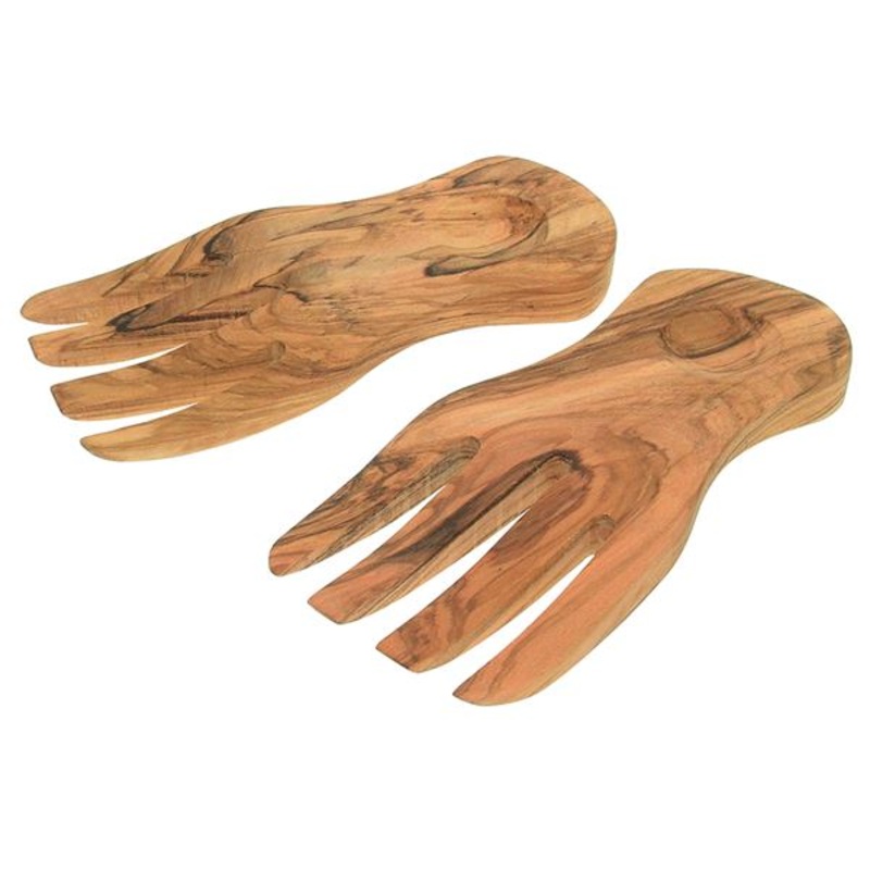Olive Wood Salad Servers