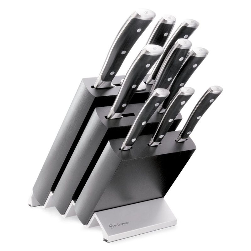 WSTHOF Classic Ikon 9 Piece Knife Block - Black