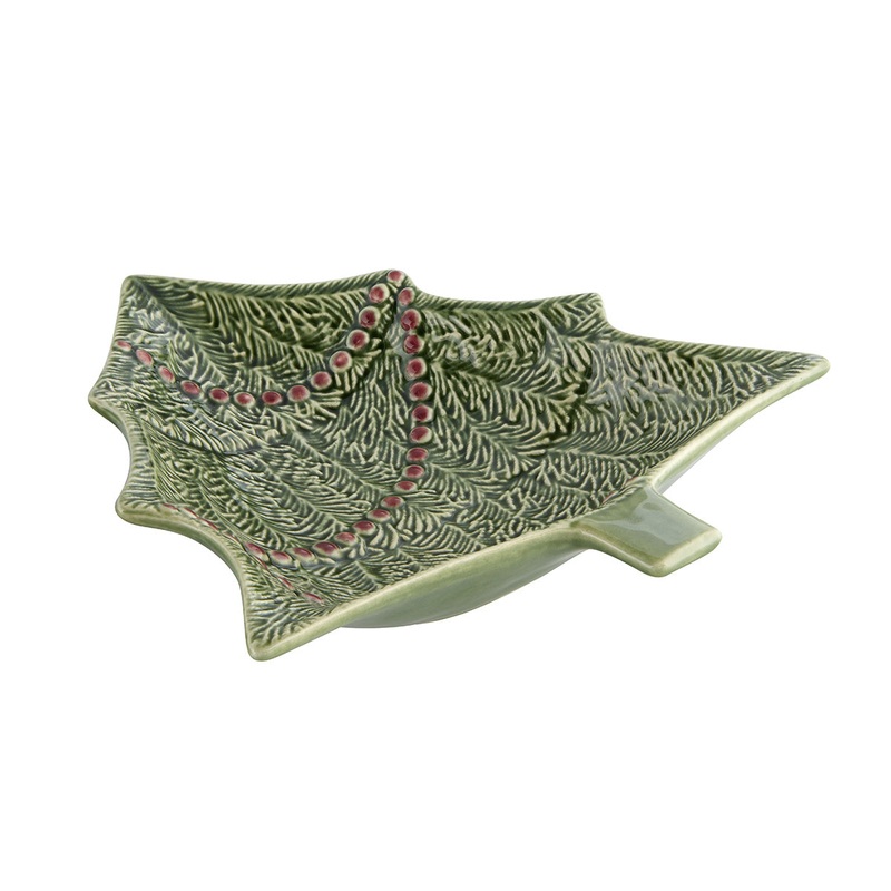 Bordallo Pinheiro Christmas Tree Bowl - 27.5cm
