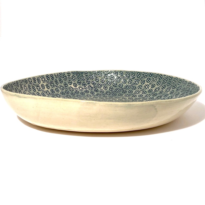 Wonki Ware Shallow Serving Bowl - Marine
