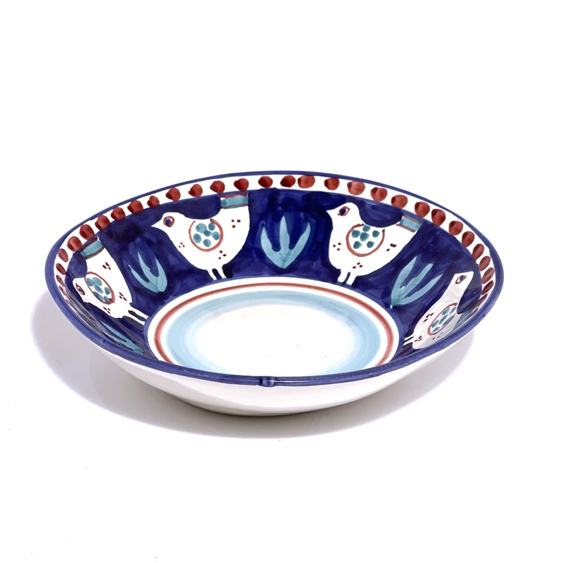 Amalfi Blue/Green Gallina Pasta Bowl - 23cm