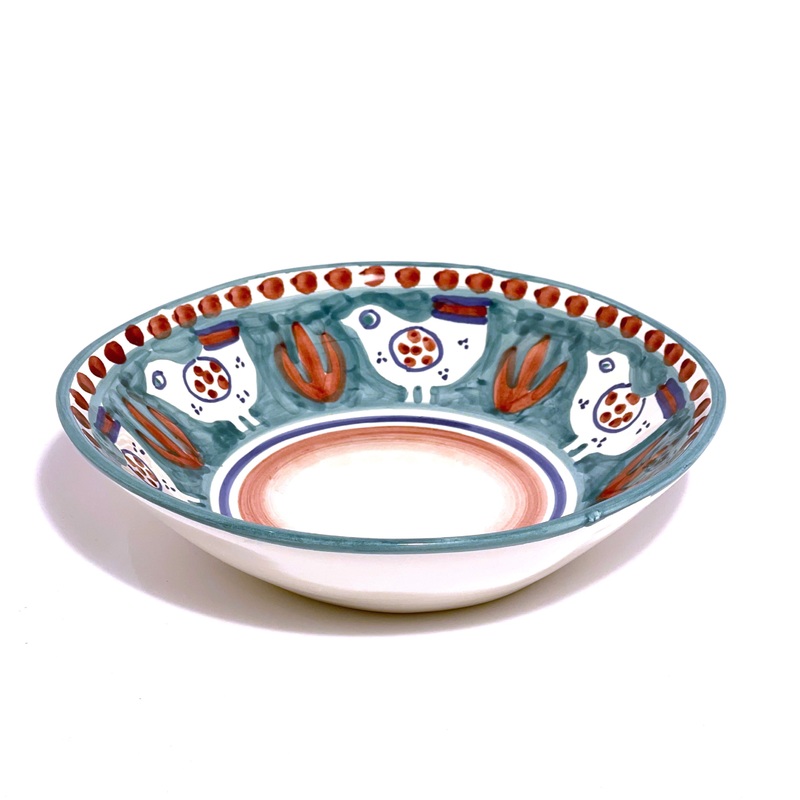 Amalfi Green Gallina Pasta Bowl - 23cm