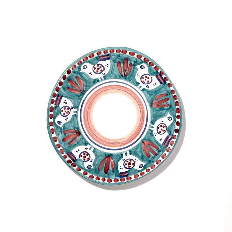 Amalfi Green Gallina Side Plate - 23cm