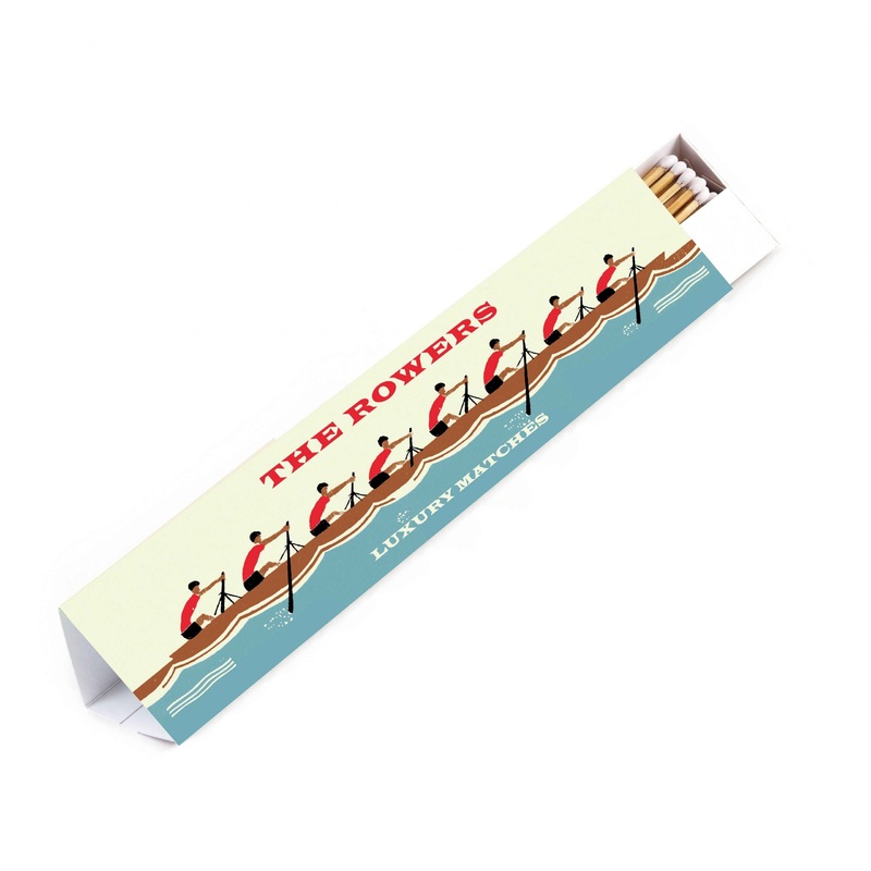 Archivist Triangular Giant Match Box - Rowers