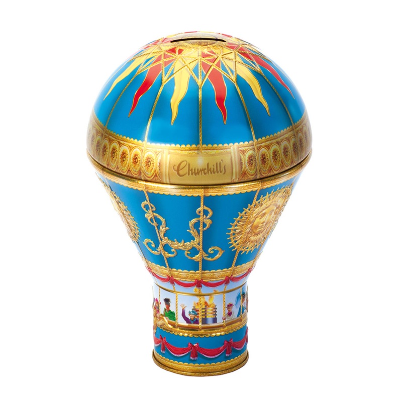 Churchills Blue Hot Air Balloon Tin - Vanilla Fudge
