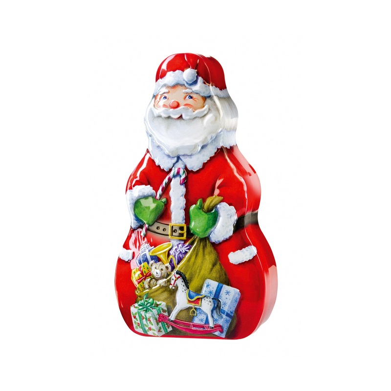Churchills Santa Tin With Chocolate Chip Shortbread
