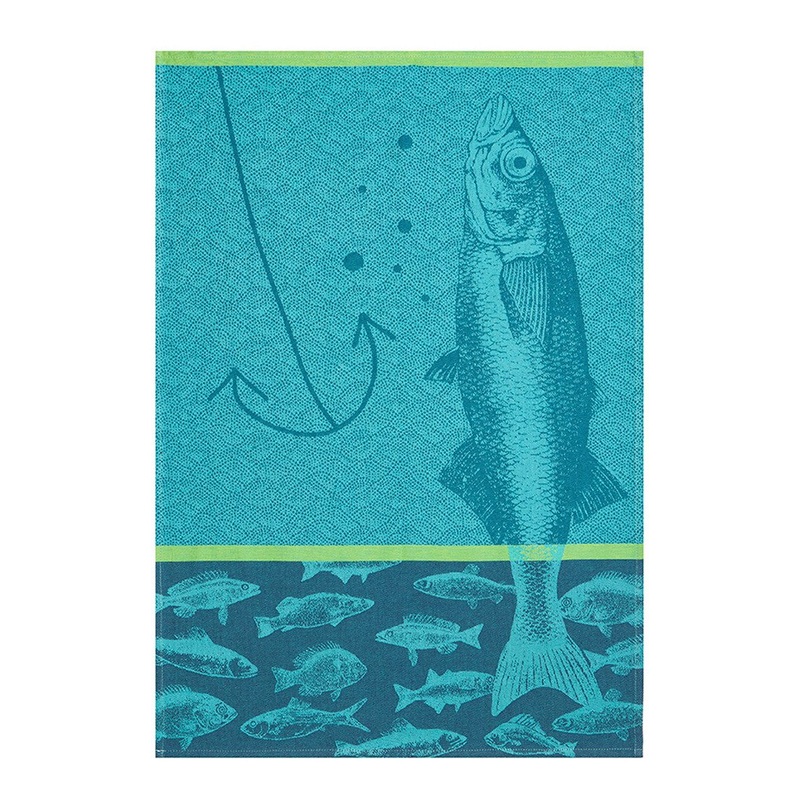 Coucke Jacquard Kitchen Towel - Fishing