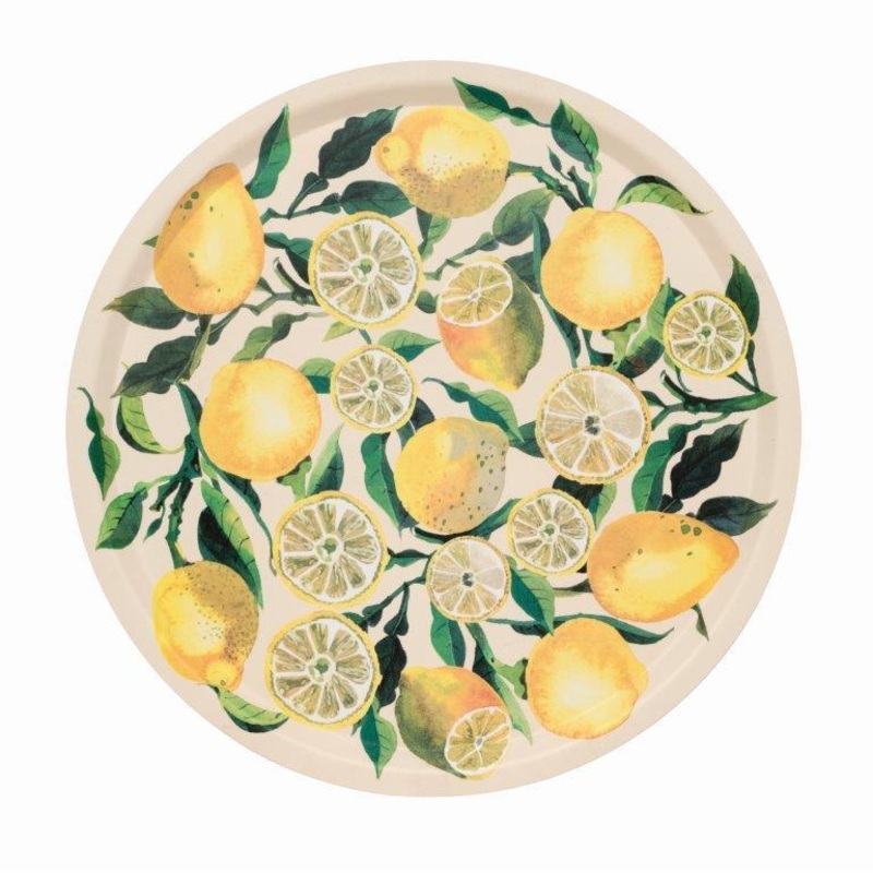 Emma Bridgewater Lemons Round Birch Tray