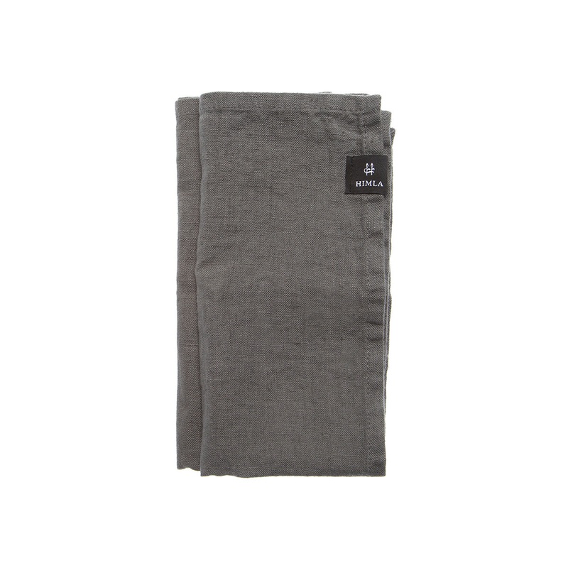 Himla Sunshine Set of 4 Napkins  - Charcoal