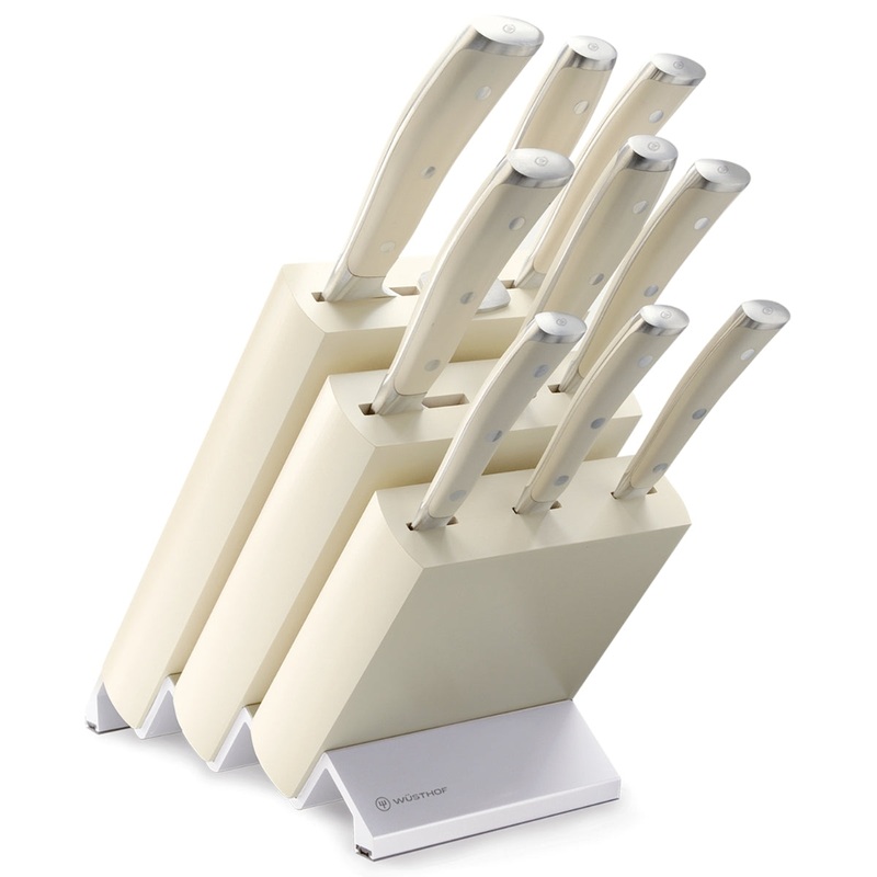 WSTHOF Classic Ikon 9 Piece Knife Block - Cream