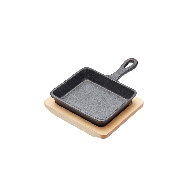 Artesa Cast Iron Frypan & Board - Rectangle