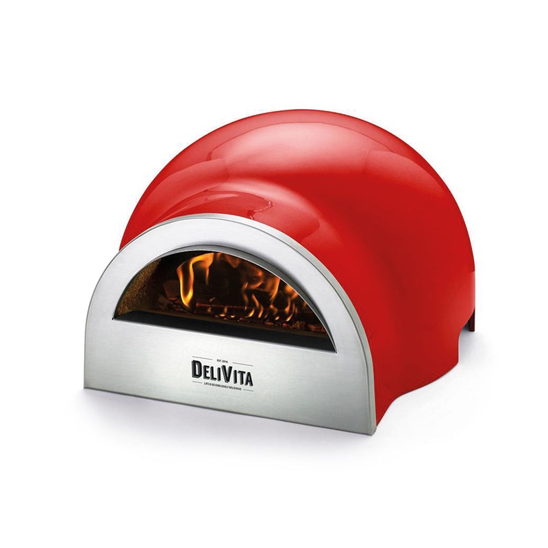 Delivita Wood-Fired Pizza/Oven - Chilli Red