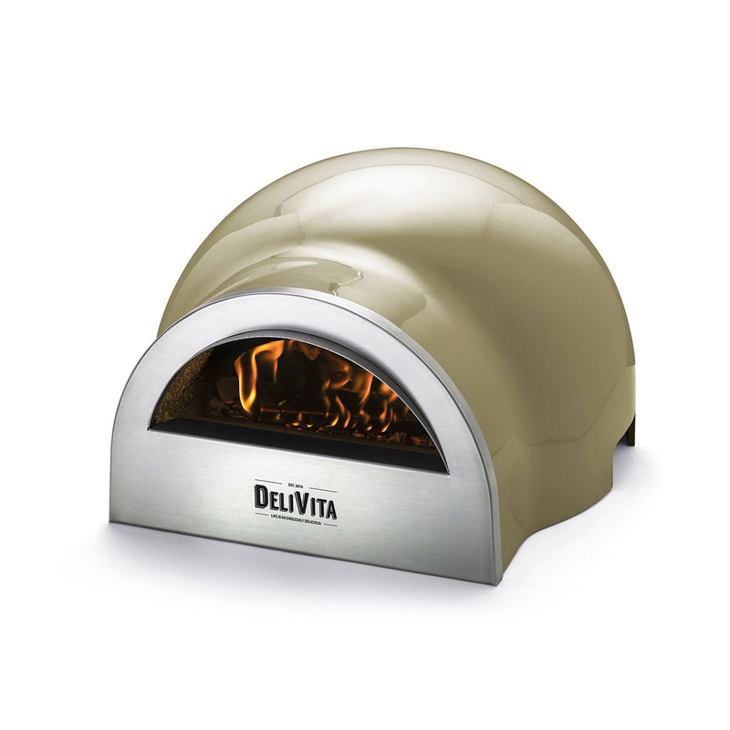 Delivita Wood-Fired Pizza/Oven - Olive Green