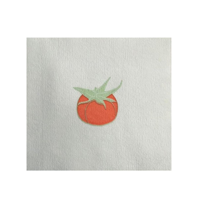 Francoise Paviot Cocktail Napkins - Tomato