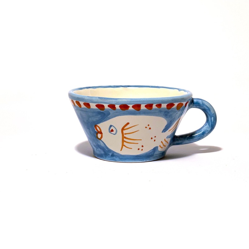 Amalfi Blue Poseidon Conical Cup