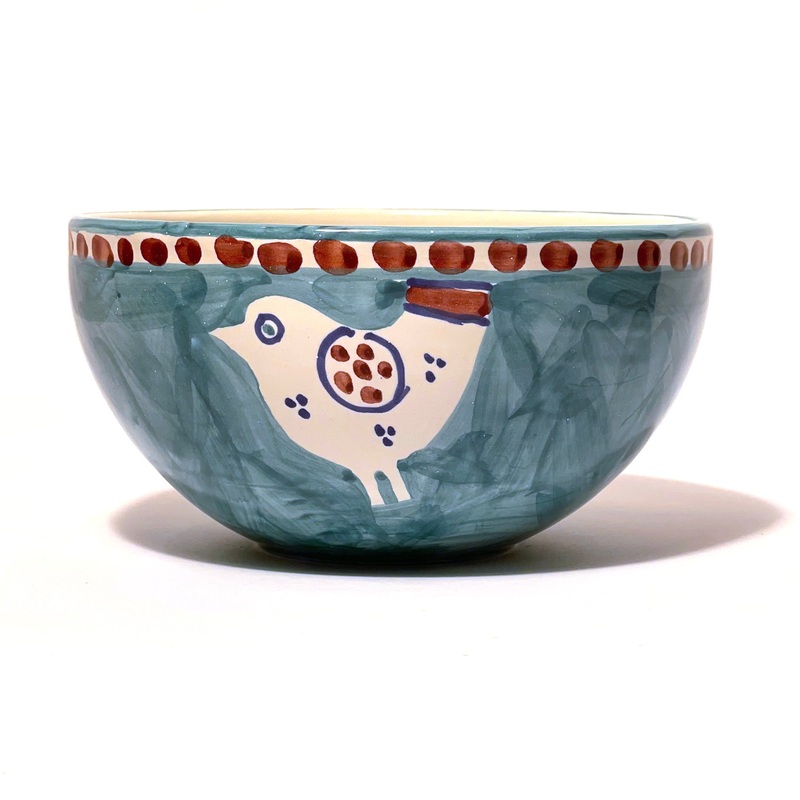 Amalfi Green Gallina Bowl - 17cm