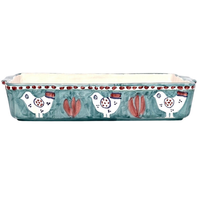 Amalfi Green Gallina Oven/Serving Dish - 36cm