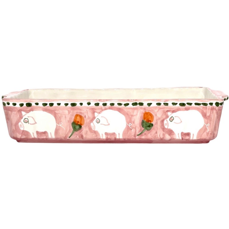 Amalfi Pink Cortile Oven/Serving Dish - 36cm