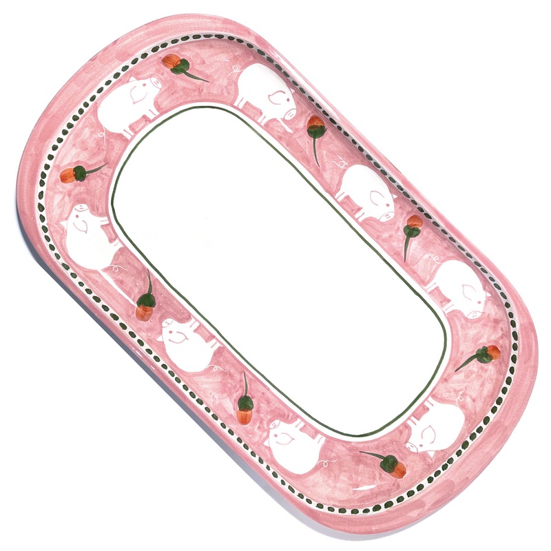 Amalfi Pink Cortile Platter - 70cm