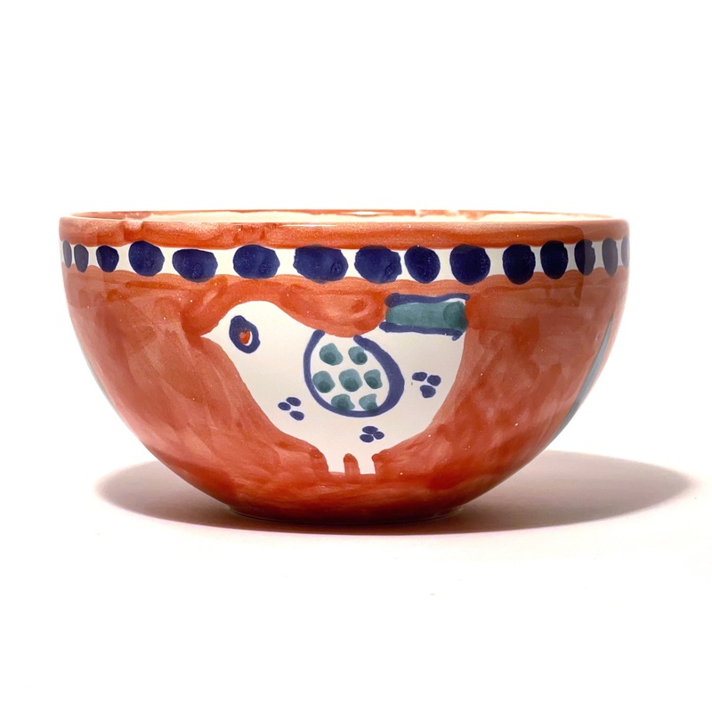 Amalfi Pink Gallina Bowl - 17cm