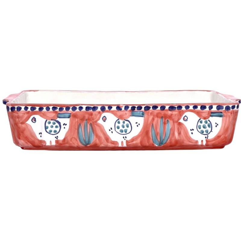 Amalfi Pink Gallina Oven/Serving Dish - 36cm
