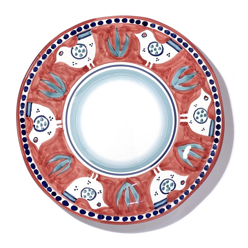 Amalfi Pink Gallina Round Platter - 38cm