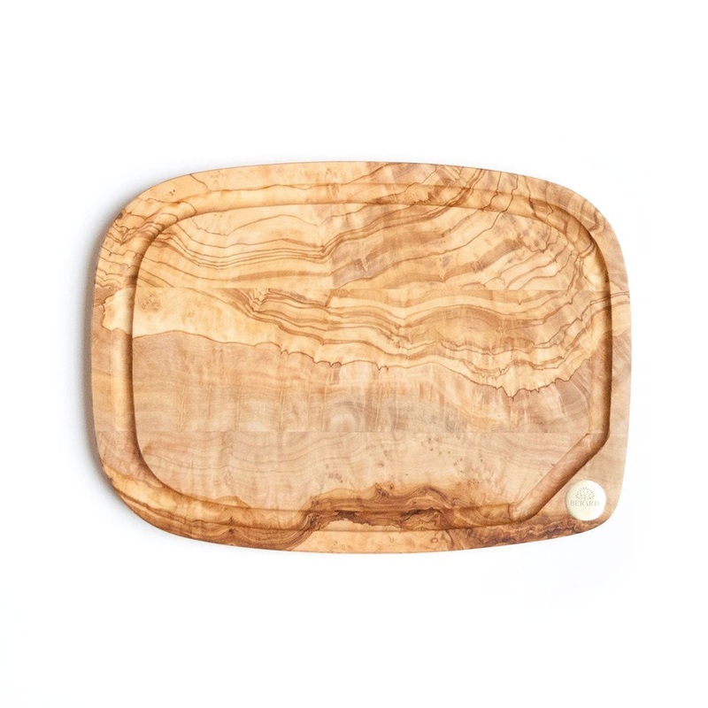 Berard Olive Wood Board with Groove