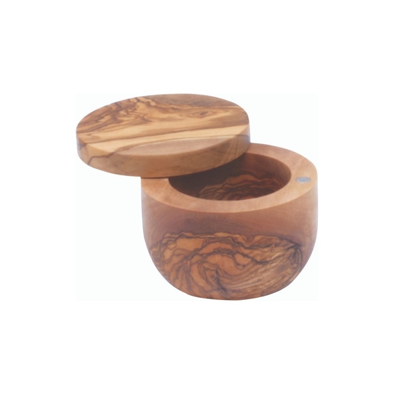 Berard Olive Wood Salt Pot With Lid