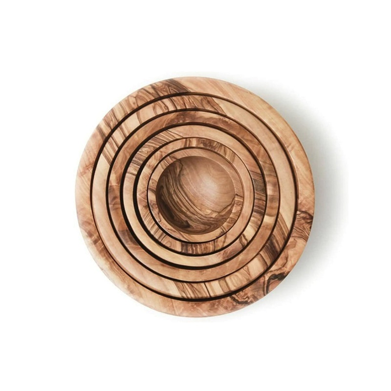 Berard Six Piece Olive Wood Bowl Set