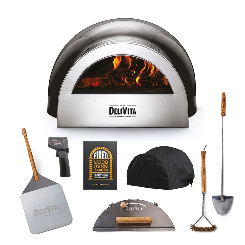 Delivita Wood-Fired Oven - Very Black | Advanced Bundle