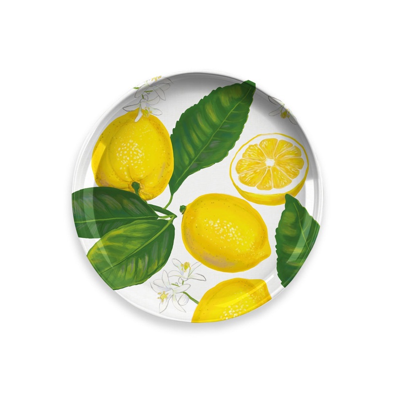 Lemon Fresh Salad Plate - 22cm