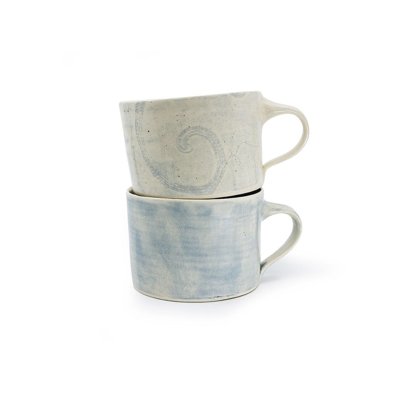 Wonki Ware Squat Mug - Duck Egg Mix