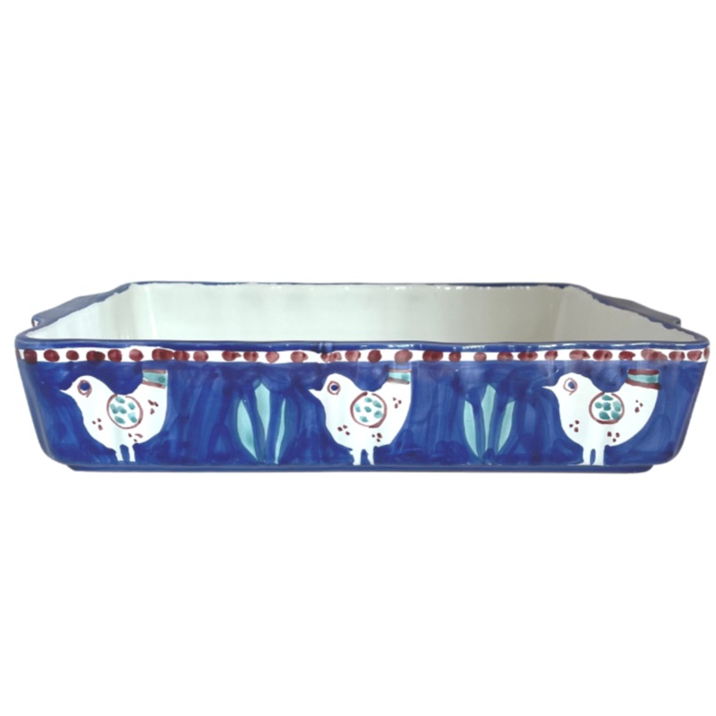 Amalfi Blue/Green Gallina Oven/Serving Dish - 36cm