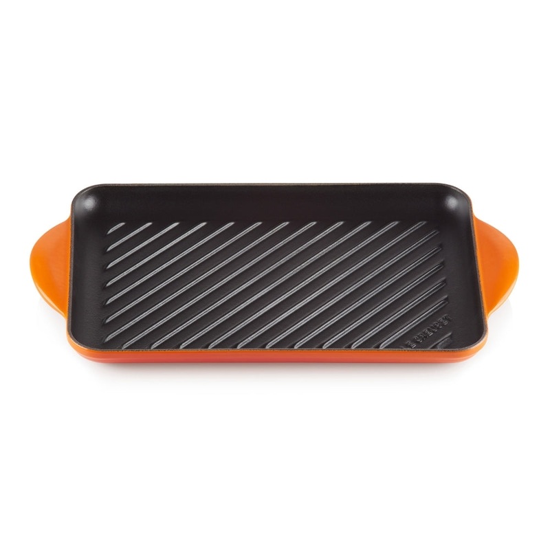 Le Creuset Cast Iron 32cm Rectangular Grill Pan - Volcanic