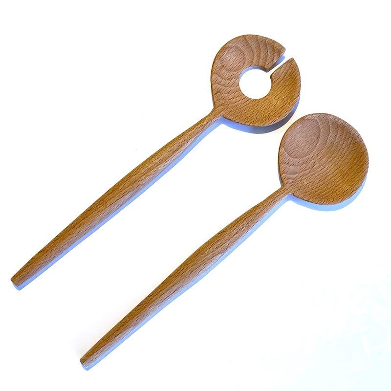 Tom Jones Beechwood Salad Server Set