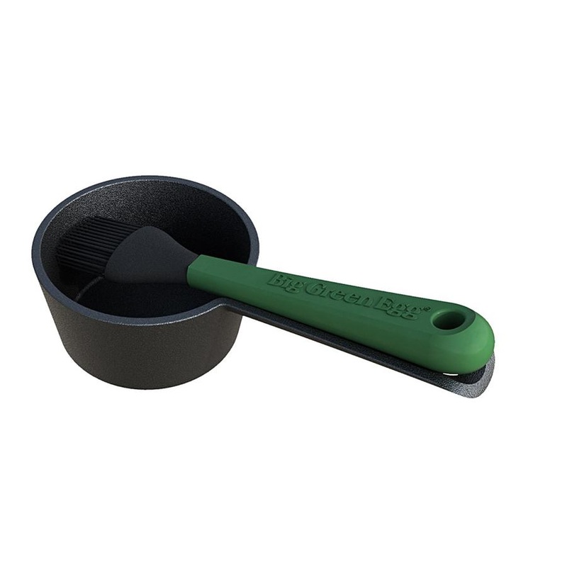 Big Green Egg Sauce Pot With Basting Brush