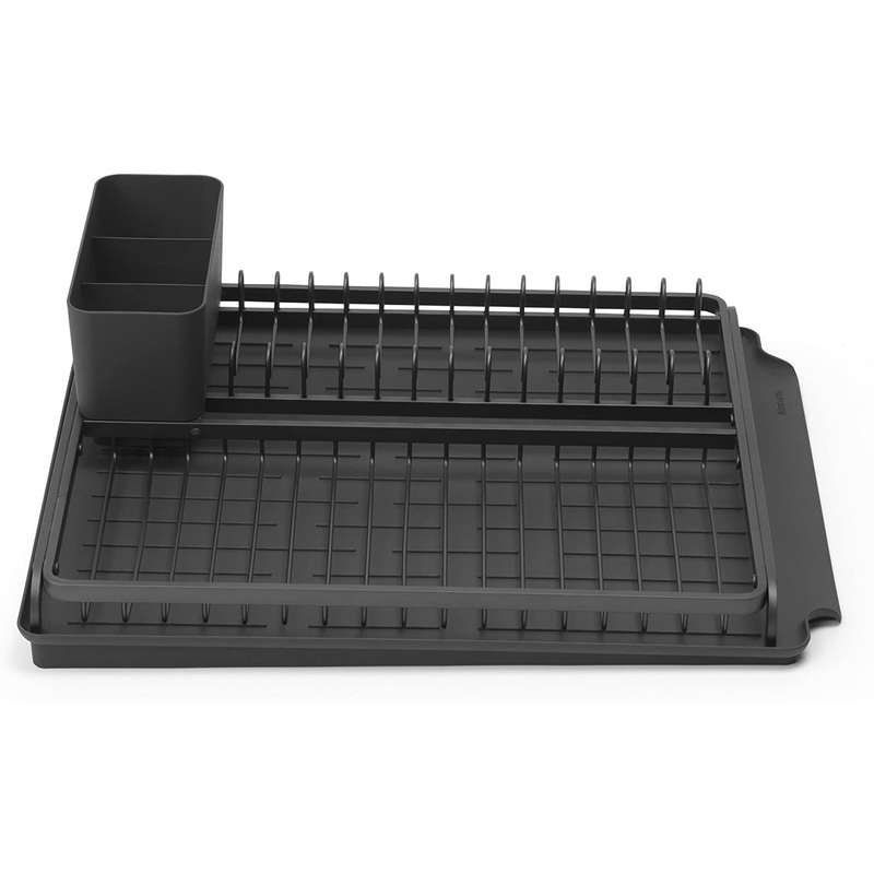 Brabantia Compact Black Dish Drying Rack - Large