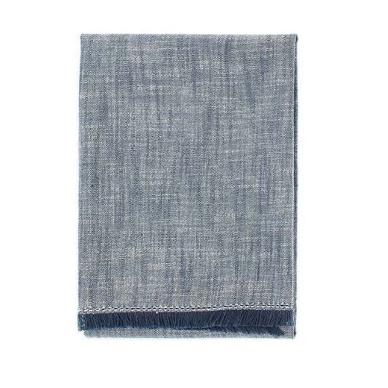 Walton & Co Chambray Hand Towel - Flint Blue