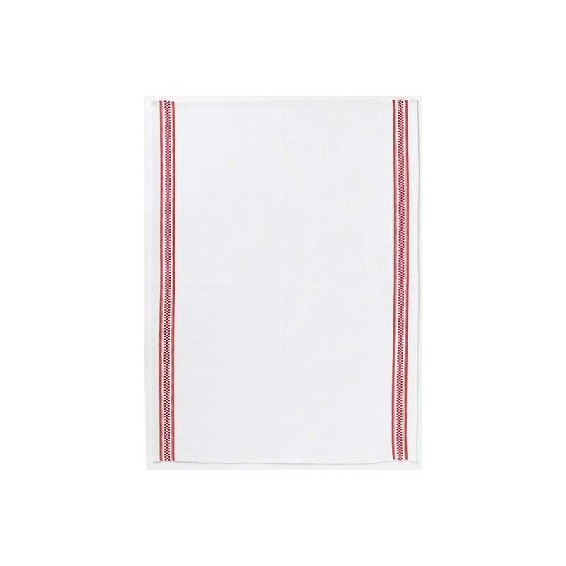 Winkler Cotton Striped Tea Towel - Red