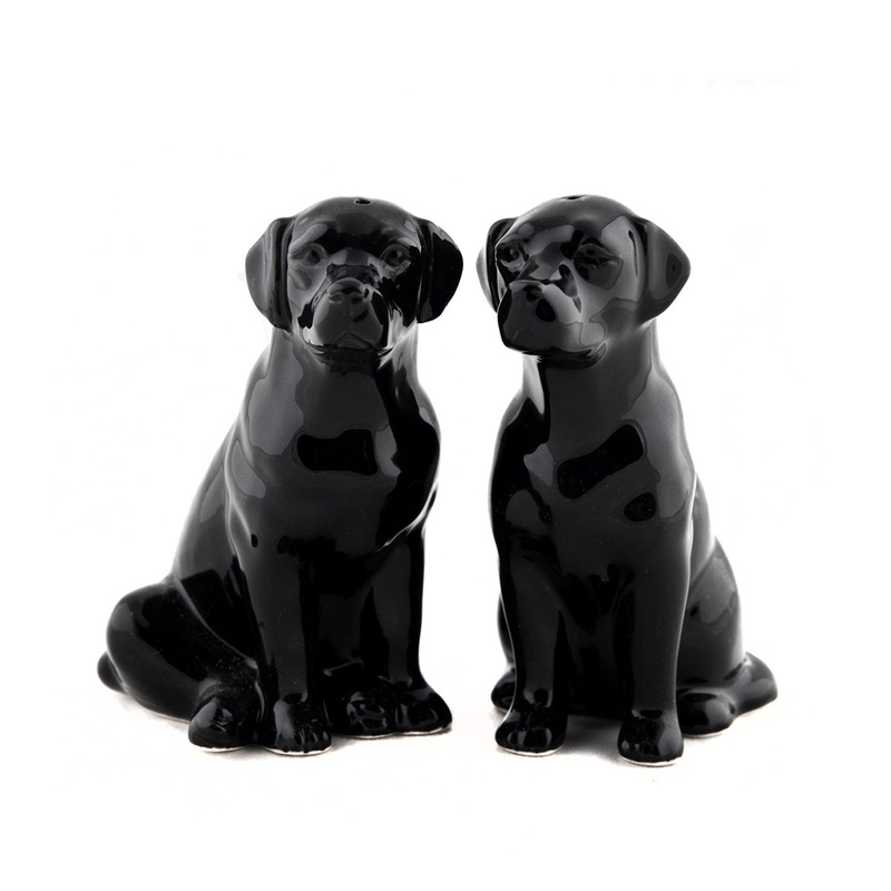 Black Labrador Salt & Pepper Shaker Set