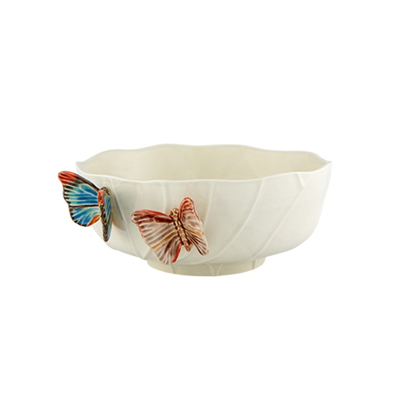 Bordallo Pinheiro Cloudy Butterflies Salad Bowl - 33cm