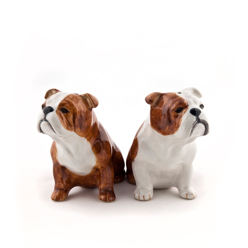 English Bulldog Salt & Pepper Shaker Set