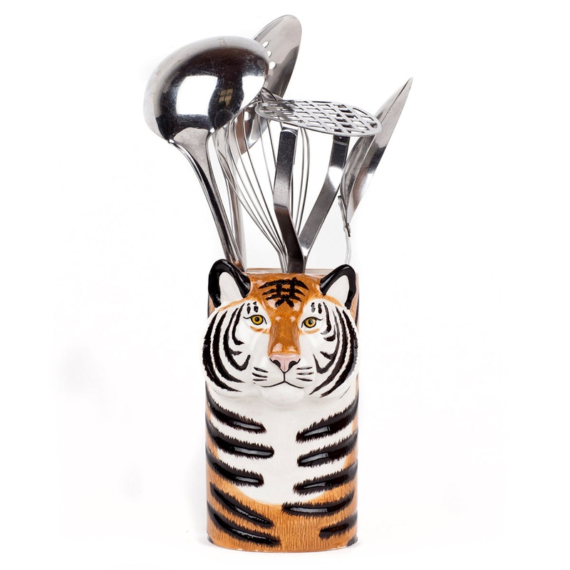 Tiger Utensil Pot