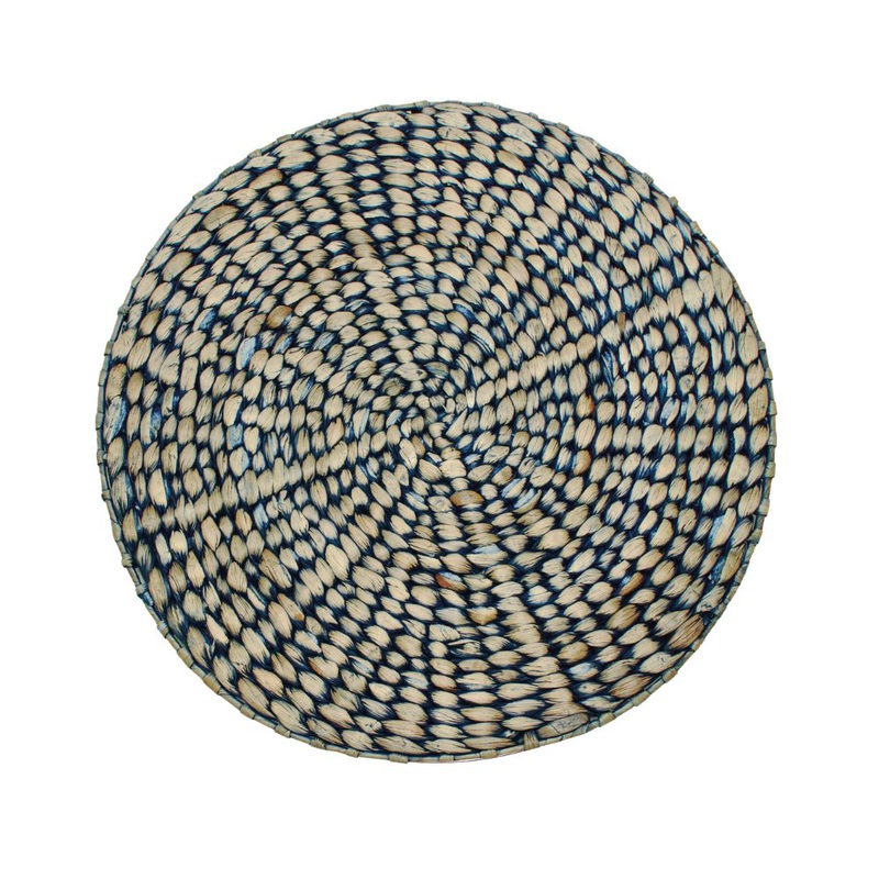 Walton & Co Circular Hyacinth Placemat - Blue