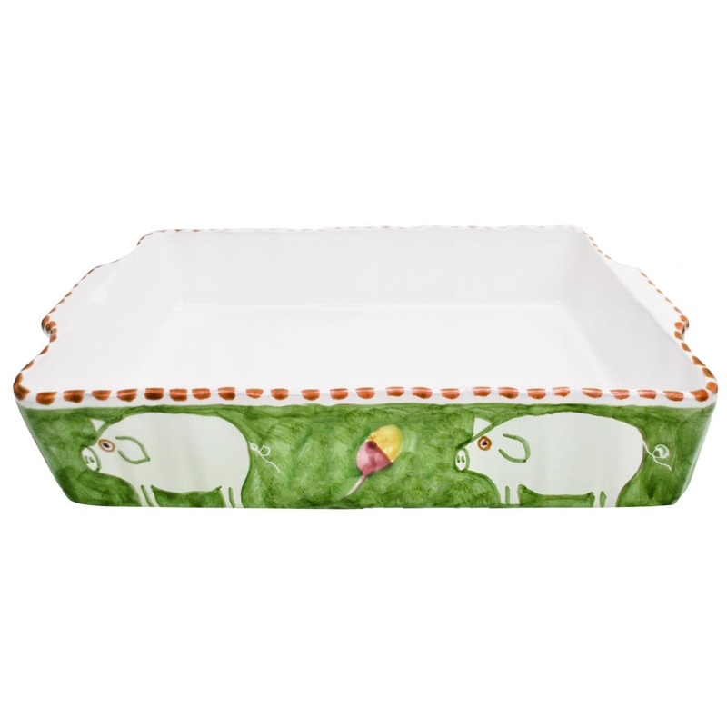 Amalfi Green Cortile Oven/Serving Dish - 36cm
