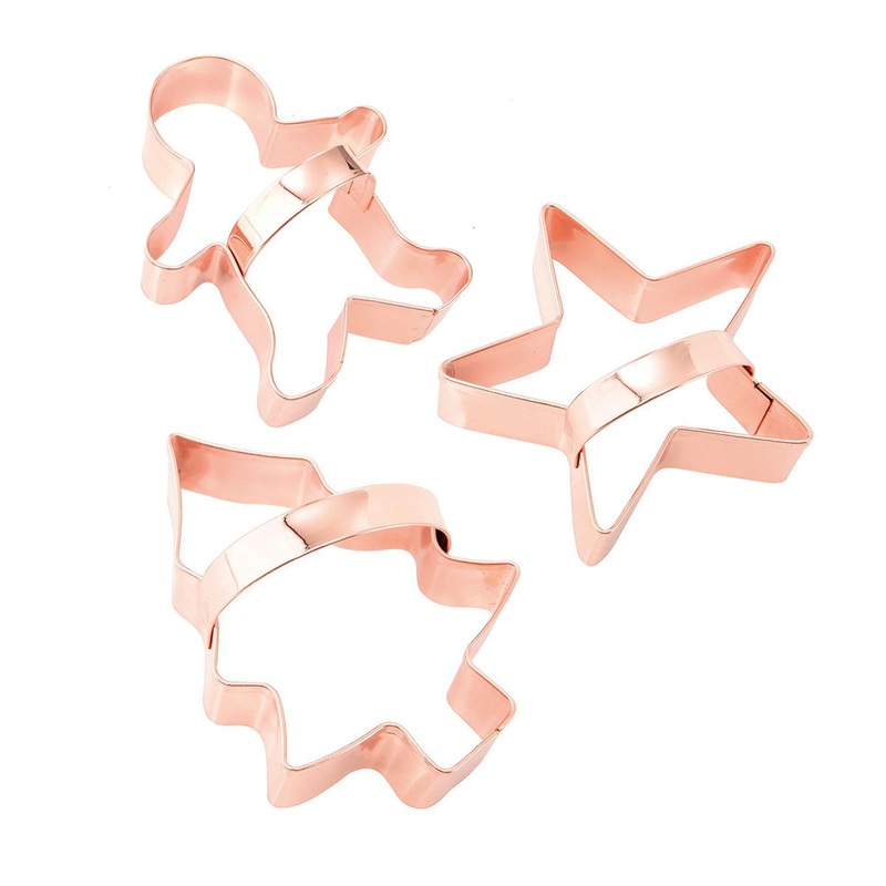 Eddington Copper Cookie Cutters - Set of 3
