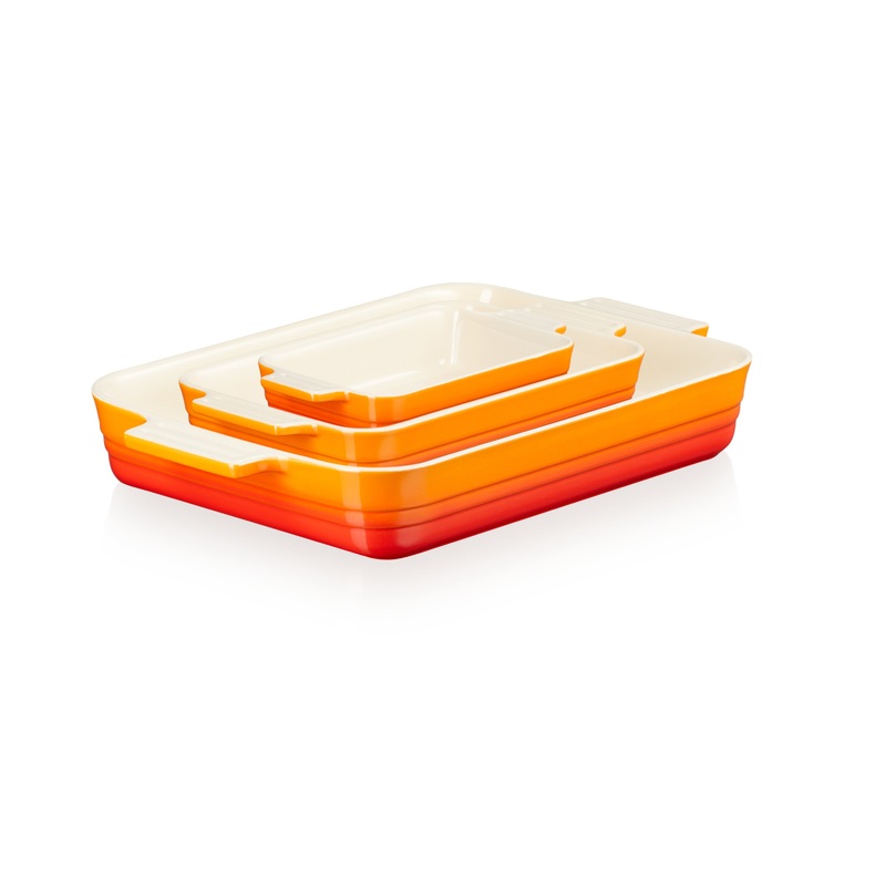 Le Creuset 3 Piece Stoneware Set - Volcanic