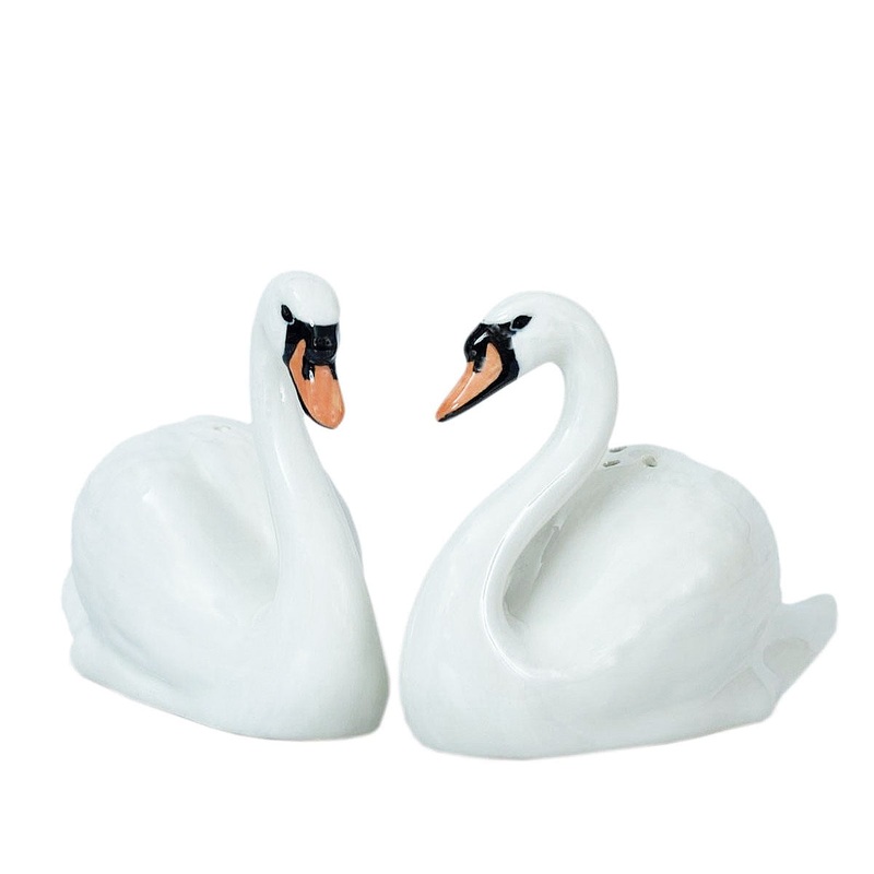 Swans Salt & Pepper Shaker Set