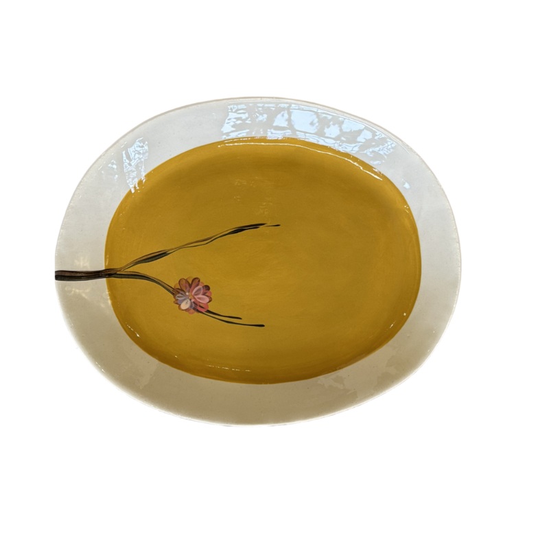 Wonki Ware Cherry Blossom Crayfish Platter - Chestnut